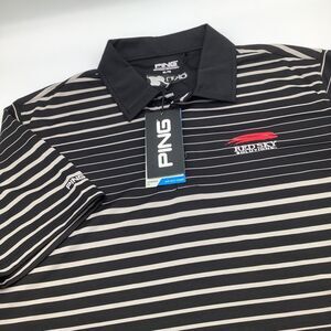 Ping Mens Short‎ Sleeve Golf Polo Black Striped Size XL NWT